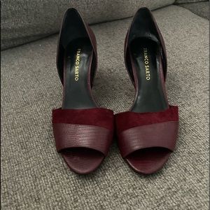 BURGUNDY SMALL PUMPS